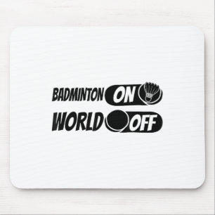 Badminton Shuttle Racket - Team Badminton On World Mouse Mat