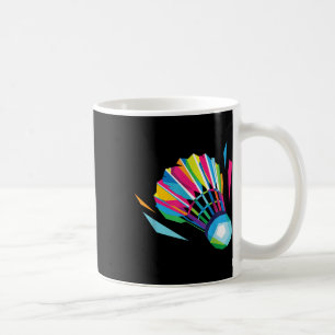 Badminton Shuttle Racquet Sport Badminton Pop Art Coffee Mug