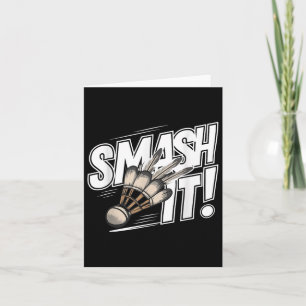 Badminton Shuttle Smash  Card