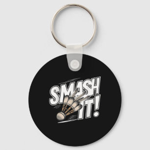 Badminton Shuttle Smash Key Ring