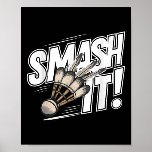 Badminton Shuttle Smash  Poster