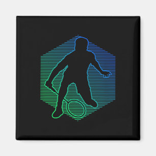 Badminton Shuttle Squash Womens Badminton Player Magnet