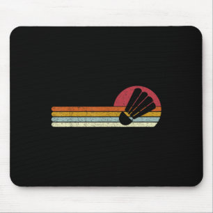 Badminton Shuttle Sunset Distressed Mouse Mat
