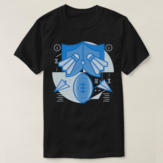 Badminton shuttlecock 7 T-Shirt (Design Front)