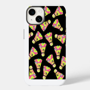 Badminton Shuttlecock Art Colourful pattern gift iPhone 14 Case