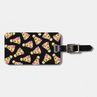 Badminton Shuttlecock Art Colourful pattern gift Luggage Tag