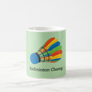 Badminton Shuttlecock Design Coffee Mug
