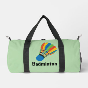 Badminton Shuttlecock Design Duffel Bag