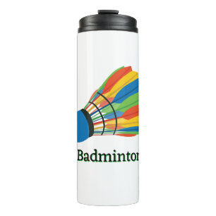 Badminton Shuttlecock Design  Thermal Tumbler