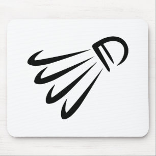 Badminton shuttlecock mouse mat