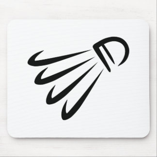 Badminton shuttlecock mouse mat