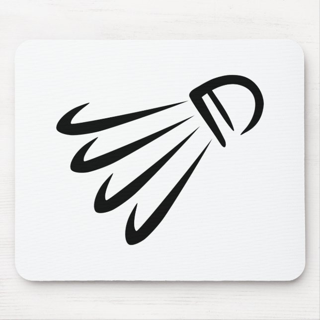 Badminton shuttlecock mouse mat (Front)
