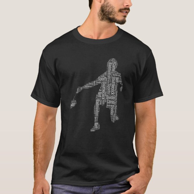 Badminton Shuttlecock Player 3 T-Shirt (Front)