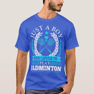 Badminton Shuttlecocks Boys Badminton T-Shirt