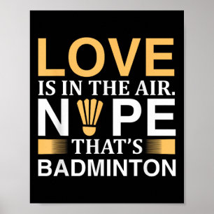 Badminton Shuttles Design For Badminton  Poster