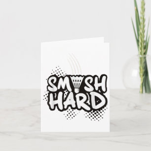 Badminton Smash Hard Champion Gift  Card