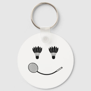 Badminton Smile Love Team Player Coach Key Ring