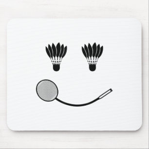 Badminton Smile Love Team Player Coach Mouse Mat