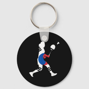 Badminton South Korean Flag Racket Shuttle Women P Key Ring