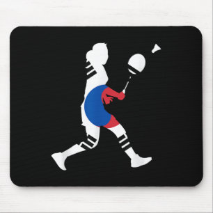 Badminton South Korean Flag Racket Shuttle Women P Mouse Mat