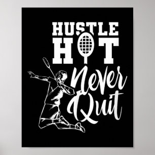 Badminton Sport Player Shuttle Lover  Poster