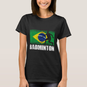 Badminton Sport, Retro Brazil Flag, Brazilian T-Shirt