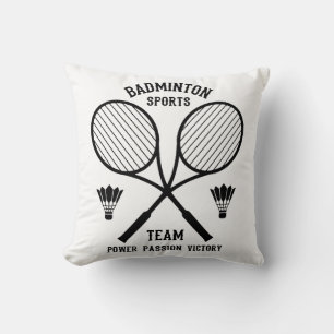 Badminton Sports Team Cushion