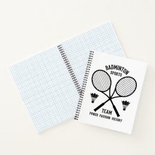 Badminton Sports Team Notebook