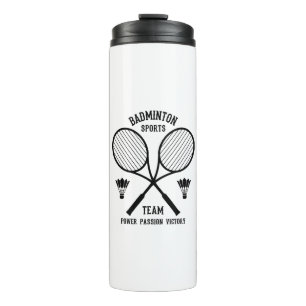 Badminton Sports Team Thermal Tumbler