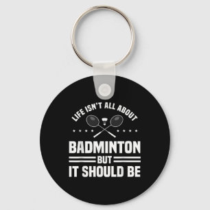 Badminton Sportsperson Game Sport Player Athlete R Key Ring