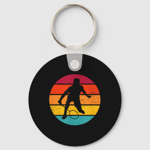 Badminton Squash Shuttle Womens Badminton Player Key Ring