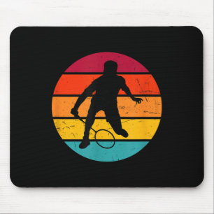 Badminton Squash Shuttle Womens Badminton Player Mouse Mat