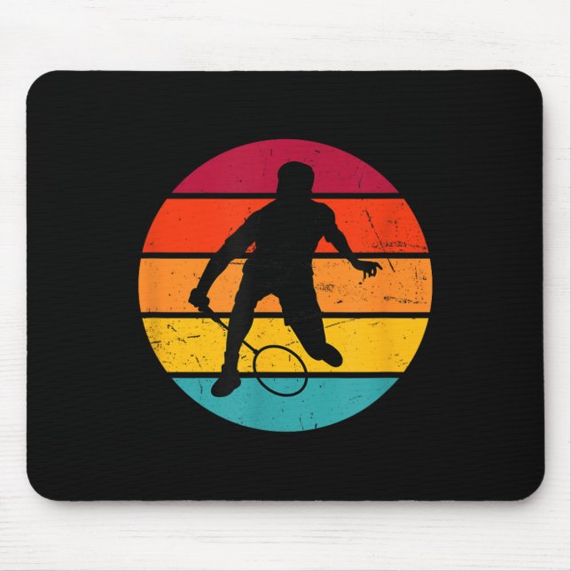 Badminton Squash Shuttle Womens Badminton Player  Mouse Mat (Front)