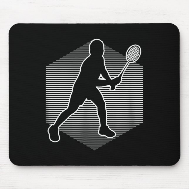 Badminton Squash Womens Shuttle Men  Mouse Mat (Front)