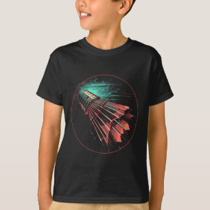 Badminton Steampunk Shuttle Player T-Shirt
