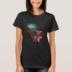 Badminton Steampunk Shuttle Player T-Shirt