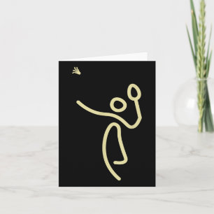 Badminton Stick Man – Shuttle Gift Idea Card
