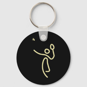 Badminton Stick Man – Shuttle Gift Idea Key Ring