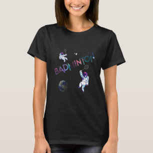 Badminton Stylish Cool Outer Space T-Shirt