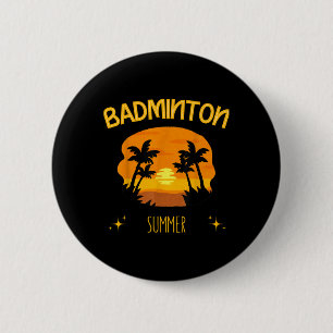 Badminton Summer Racket Shuttle Outdoor Game 6 Cm Round Badge