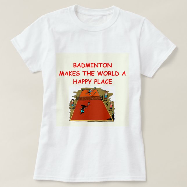badminton T-Shirt (Design Front)