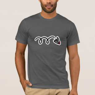 Badminton t-shirt with shutlecock cartoon graphic