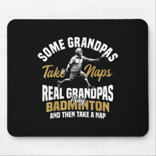 Badminton Team Grandma Shuttle Player Badminton Mouse Mat