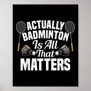 Badminton Team Match S Shuttle Badminton Player  Poster