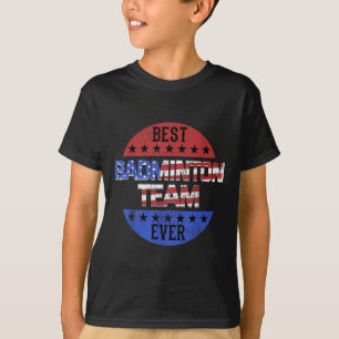 Badminton Team Player Independence Day Patriotic U T-Shirt
