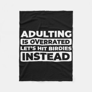 Badminton Team Racquet - Player Court Racket Shutt Fleece Blanket