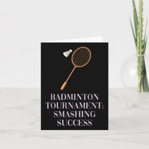 Badminton Tournament_ Smashing Success Academic Sc Card