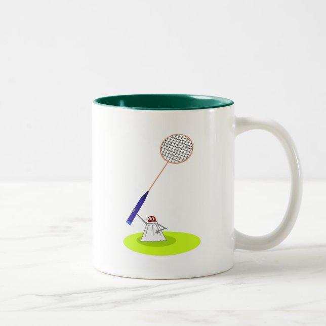 Badminton Two-Tone Coffee Mug (Right)