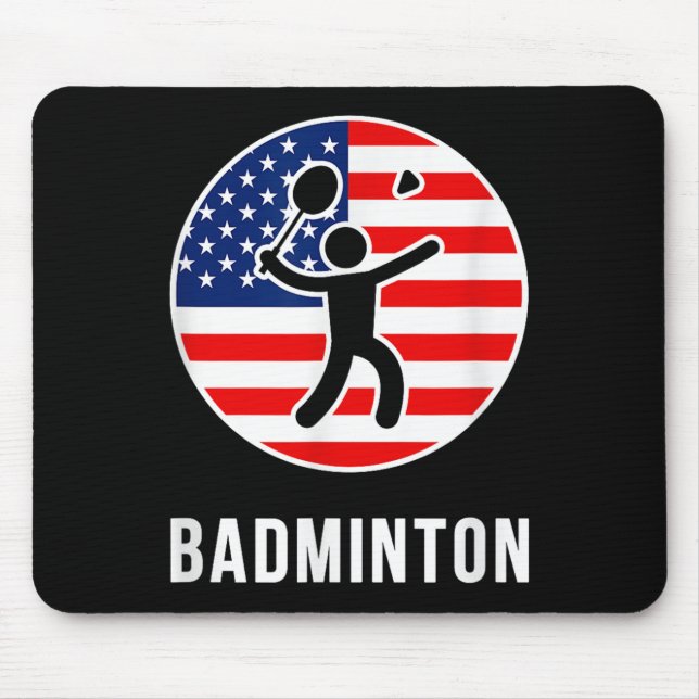 Badminton Usa  Mouse Mat (Front)