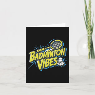 Badminton Vibes Shuttle  Card